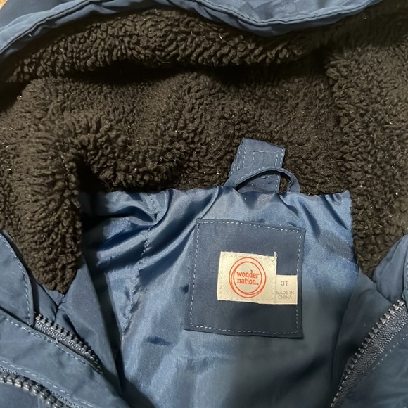 Wonder nation coat jacket 3T boys navy blue used - Picture 2 of 6
